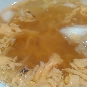 レンジで簡単！マグ卵スープ
